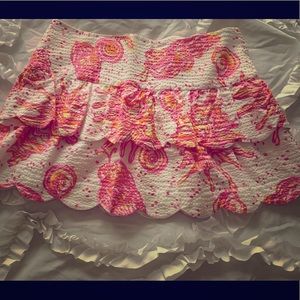 Lilly Pulitzer cuddy skirt Conched out